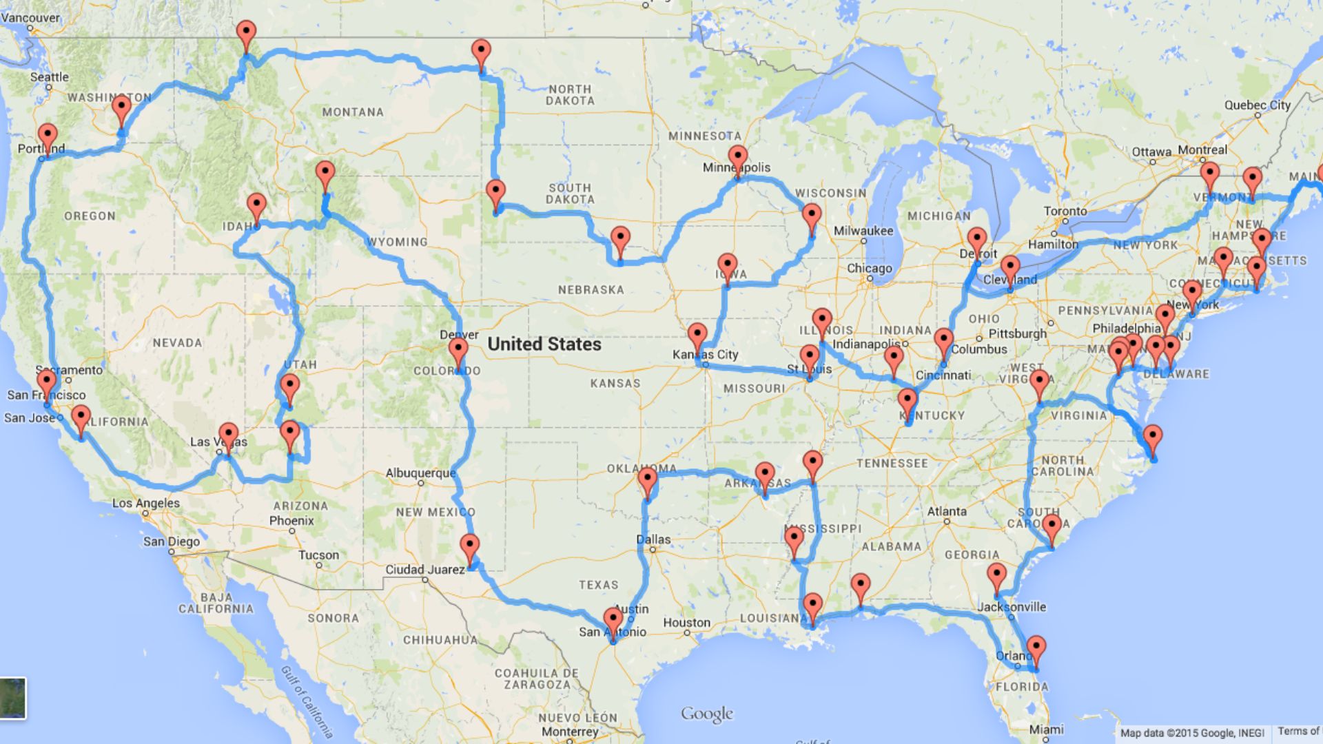 Road Trip Tours Across the U.S.